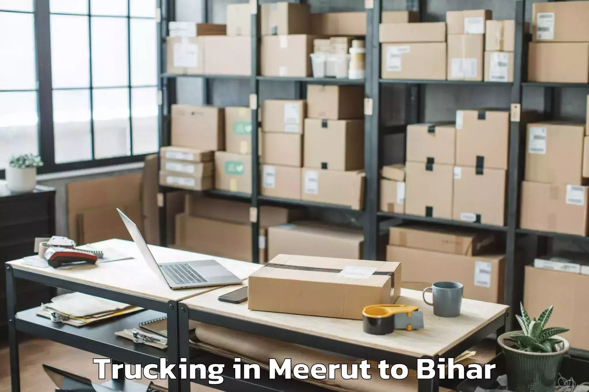 Top Meerut to Vidyapati Nagar Trucking Available